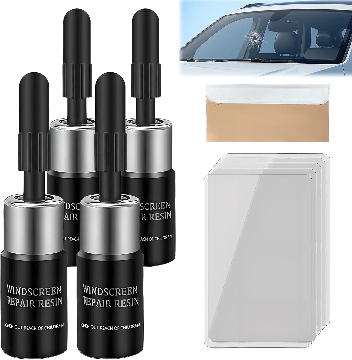 Cracks Gone Glass Repair Kit, 2025 New Windshield Crack Repair Kit