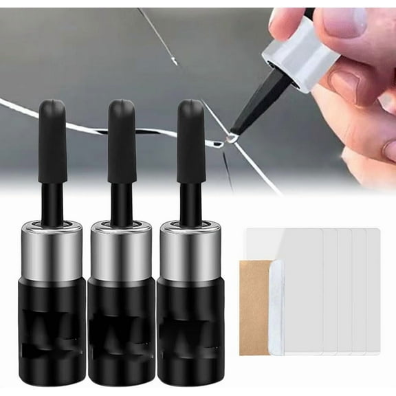 Cracks Gone Glass Repair Kit 2026 Upgrade Cracked Windshield Chip Repair Kit for Chips & Cracks, Auto Glass Crack Repairing Liquid Fluid Glue for Fast Repairing Car Window Windshield Crack