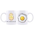 thumbnail image 1 of She Cracks Me Up! Cus I’m Eggtraordinary Coffee Mugs,White Coffee Cup Couples Sets - Funny His & Her Gifts - Husband and Wife Anniversary Presents - Wedding or Engagement Gift, 1 of 3