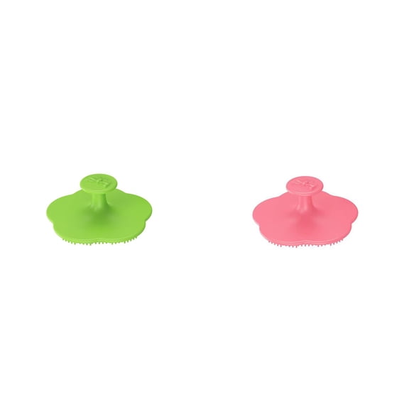 Cradle Cap Brush For Baby Hair Comb Face Scrubbers Silicone Bath Exfoliator For Dry Skin Newborns Toddlers Women Makeup Remover, B 1PCS & D 1PCS