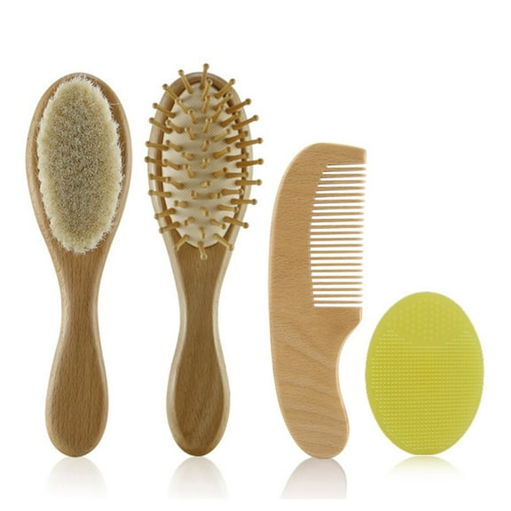 Cradle Cap Hair Brush Head Massager Brush for Newborn Infant Body Soothing Brush