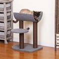 thumbnail image 1 of Cradle Chocolate & Grey Color Cat Tree with Curved Napping Perch, 1 of 1
