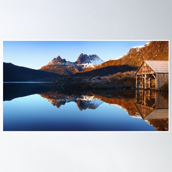 Cradle Morning In August - Cradle Mountain N.P Poster Wall Art, Modern Wall Decor, 24x36 UNFRAMED