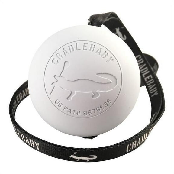 Cradlebaby - Lacrosse Training Ball - Black with White Lettering/Logo