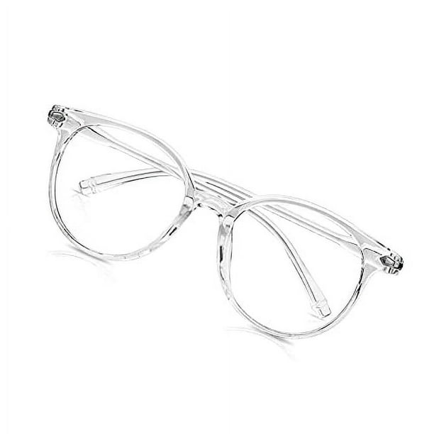 Round blue eyeglasses cheap