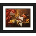 thumbnail image 1 of Craen, Laurens 18x15 Black Ornate Wood Framed with Double Matting Museum Art Print Titled - Still life with imaginary view, 1 of 4
