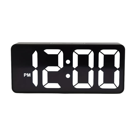 Craf Small LED Digital Alarm Clock with RGB Backlight, 10 Colors, Dimmable, Snooze, Silent Mode, Plug-in Bedside Clock with Volume Control, Compact for Nightstand, Desk, Shelf