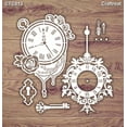 thumbnail image 1 of CrafTreat Clock Laser Cut Chipboard for Crafting- 5.5x6 Inches, 1 of 1