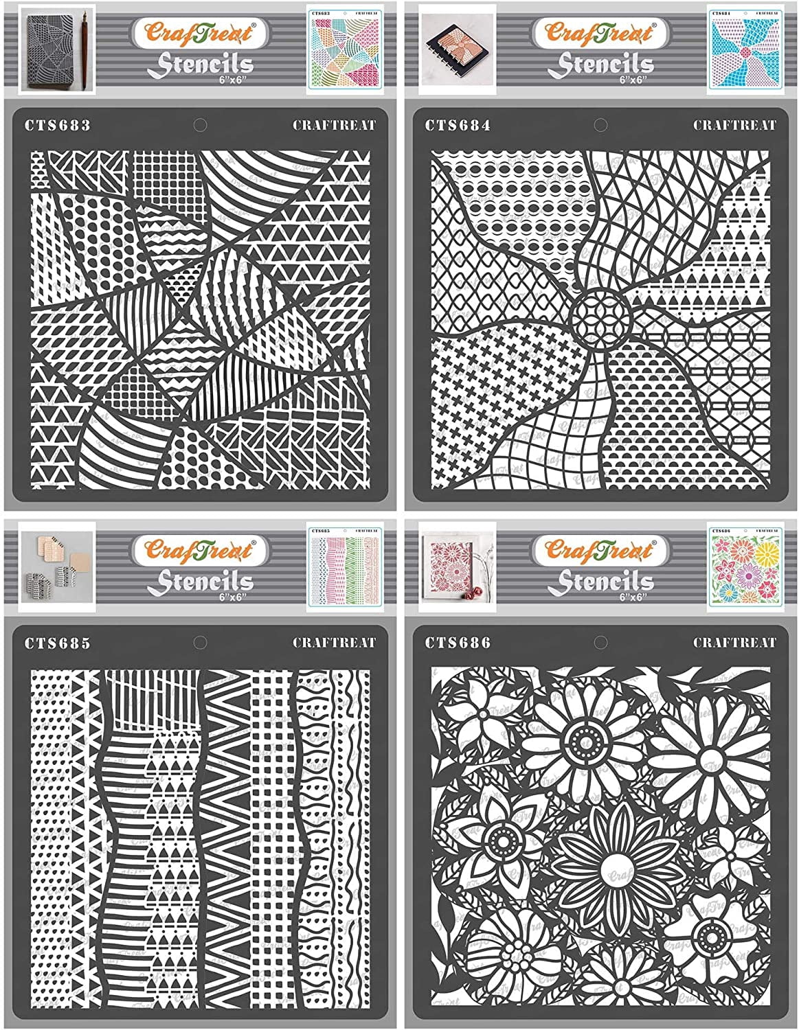 CrafTreat Plantilla De Capas Reutilizable Para Pintar Paredes Y