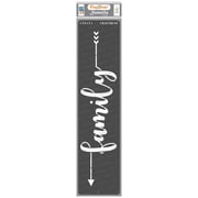 CrafTreat Family Word Stencil for Painting and Crafting - 3"x12"
