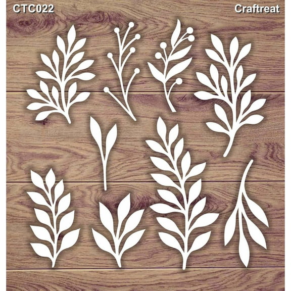 CrafTreat Foliage Plant Laser Cut Chipboard for Crafting- 5.5x6 Inches