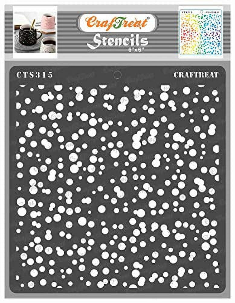 CrafTreat Border Stencils for Painting on Wood, Canvas, Paper, Fabric, Floor, Wall and Tile - Snake Skin and Giraffee Skin Stencil - 2 Pcs - 3x12