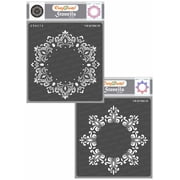 CrafTreat Hexagon Doily and Octagon Doily Stencil - 2 Pcs - 6"x6" Each