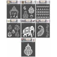thumbnail image 1 of CrafTreat Indian Theme Bundle Stencil for Painting and Crafting - 7 Pcs - 6"x6" each, 1 of 7
