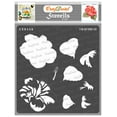 thumbnail image 1 of CrafTreat Layered Hibiscus Stencil for Painting and Crafting - 6"x6", 1 of 8