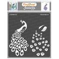 thumbnail image 1 of CrafTreat Layered Peacock Stencil for Painting and Crafting - 6"x6", 1 of 7