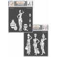thumbnail image 1 of CrafTreat Pose with Pot1 and Pose with Pot2 Stencil for Painting and Crafting - 2 Pcs - 6"x6" each, 1 of 9