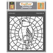 CrafTreat Stained Glass Macau Stencil for Painting and Crafting - 6"x6"