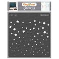 thumbnail image 1 of CrafTreat Star Stencils for painting on Wood, Canvas, Paper, Fabric, Floor, Wall and Tile - Starry Sky - 12x12 Inches - Reusable DIY Art and Craft Stencils - Star Stencil Template - Starry S, 1 of 3