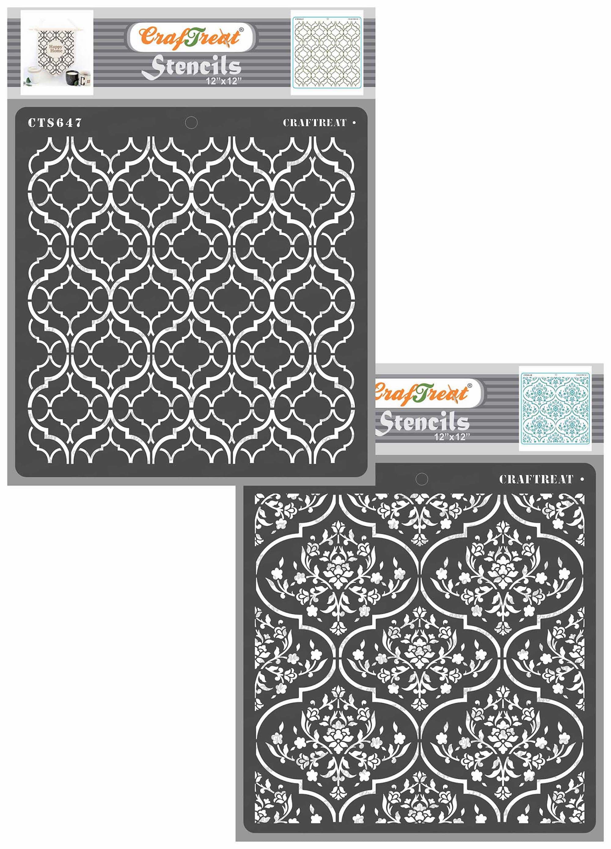 CrafTreat Trellis in Trellis and Floral Trellis Stencil for Painting ...