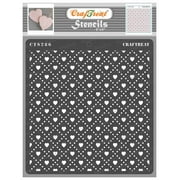 CrafTreat valentines day decorations Love Checks Stencils for Painting-6x6 Stencils and Templates