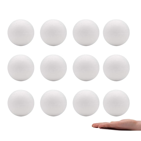 Crafare, Foam Balls, 12 Pack, White 4 Inch for Art and Crafts - Walmart.com