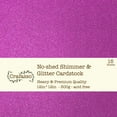thumbnail image 1 of Crafasso No-Shed Shimmer Glitter cardstock, 12" x 12" 300GMS, 15 Sheets, Raspberry, 1 of 2