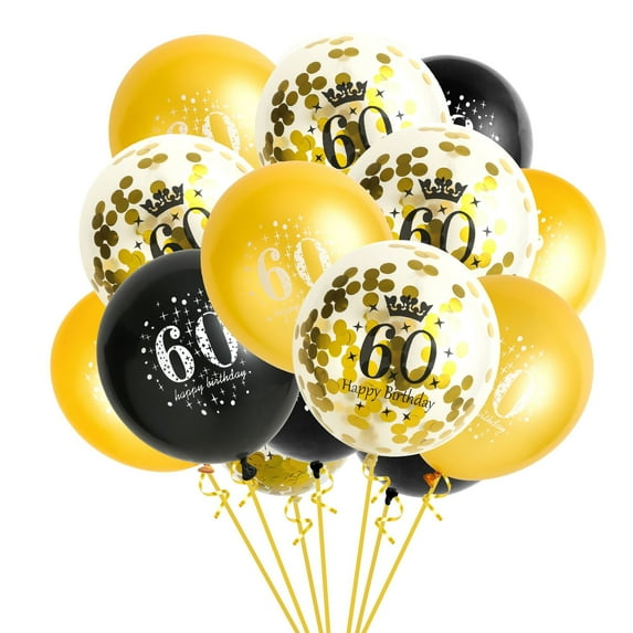 Craft 3 4 18 21 years old balloon set combination adult birthday party decoration balloon - style:60 years old;