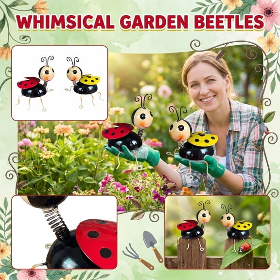 Craft 3D Beetle Garden Simulation Insect Decorative Ornament