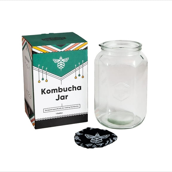 Craft A Brew Transparent Glass Mess- Free Kombucha Storage Jar