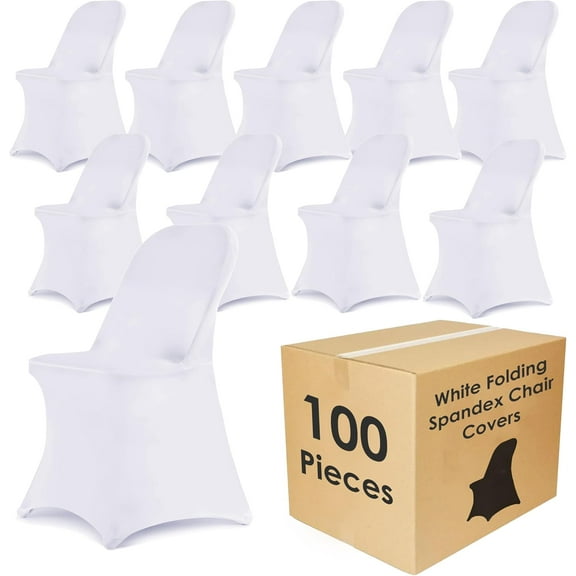 Craft And Party- 10- 100 Pcs Spandex Chair Cover for Dinning Wedding Party Event