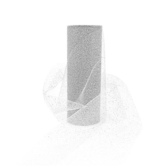 Craft And Party- (2 Packs) 6" x 10 Yards Wedding Confetti Glitter Tulle Roll Craft DIY