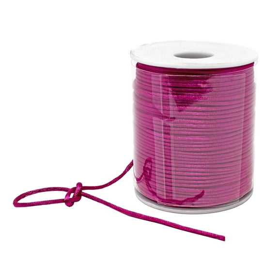 Craft And Party- 2mm x 100 yards Satin Rattail Cord Shamballa Nylon Macrame Kumihimo string