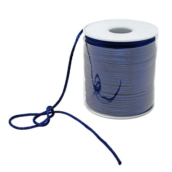 Craft And Party- 2mm x 100 yards Satin Rattail Cord Shamballa Nylon Macrame Kumihimo string