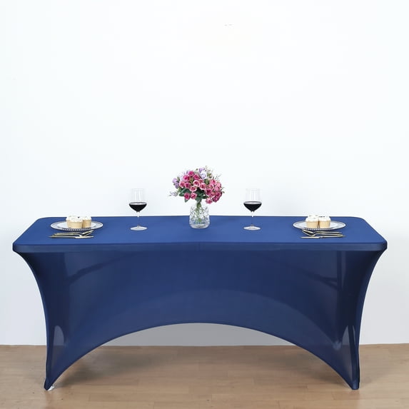 Craft And Party, 4FT Fitted Spandex Rectangular Tablecloth for Home, Party, Wedding or Restaurant