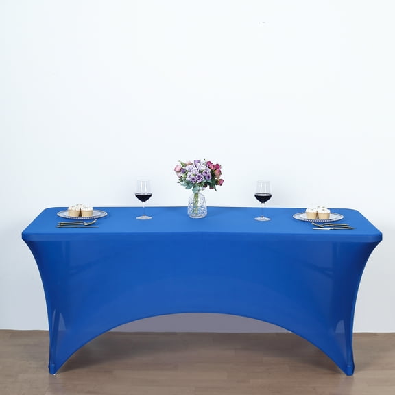Craft And Party, 4FT Fitted Spandex Rectangular Tablecloth for Home, Party, Wedding or Restaurant