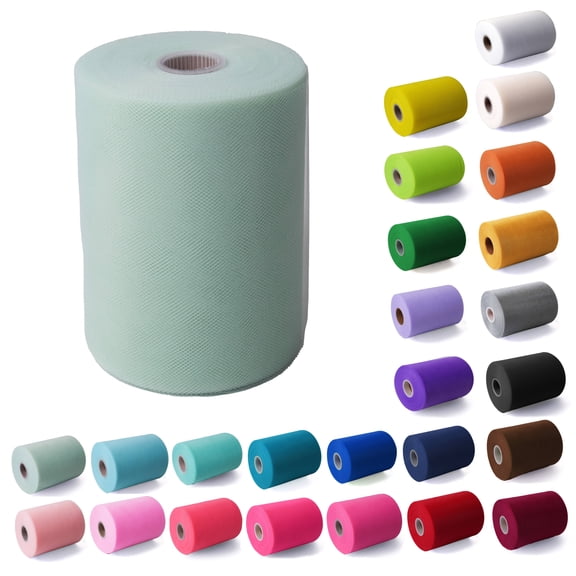 Craft And Party- Mint 6" x 50-yard Tulle Roll Spool - Tutu Wedding Gift Craft Bow Decoration