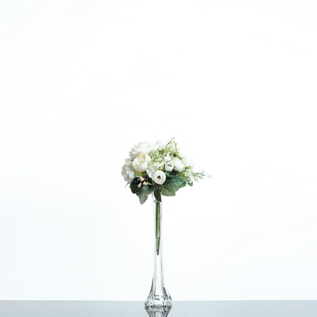 Craft And Party, Bulk Glass Eiffel Tower Vases Table Top Decor, Pack of 12 for Wedding, Flower ...