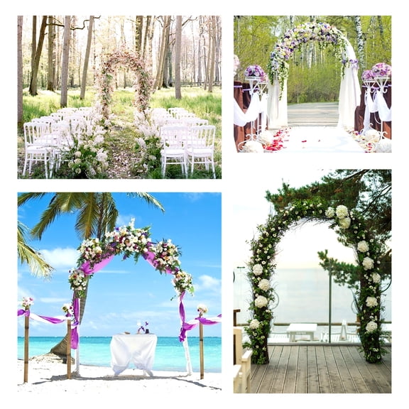 Craft And Party Wedding Party White Metal Garden Floral Arch Decoration