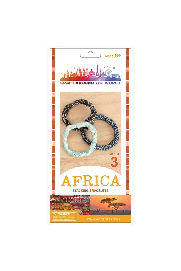 Craft Around The World African Stacking Bracelets-Makes 3