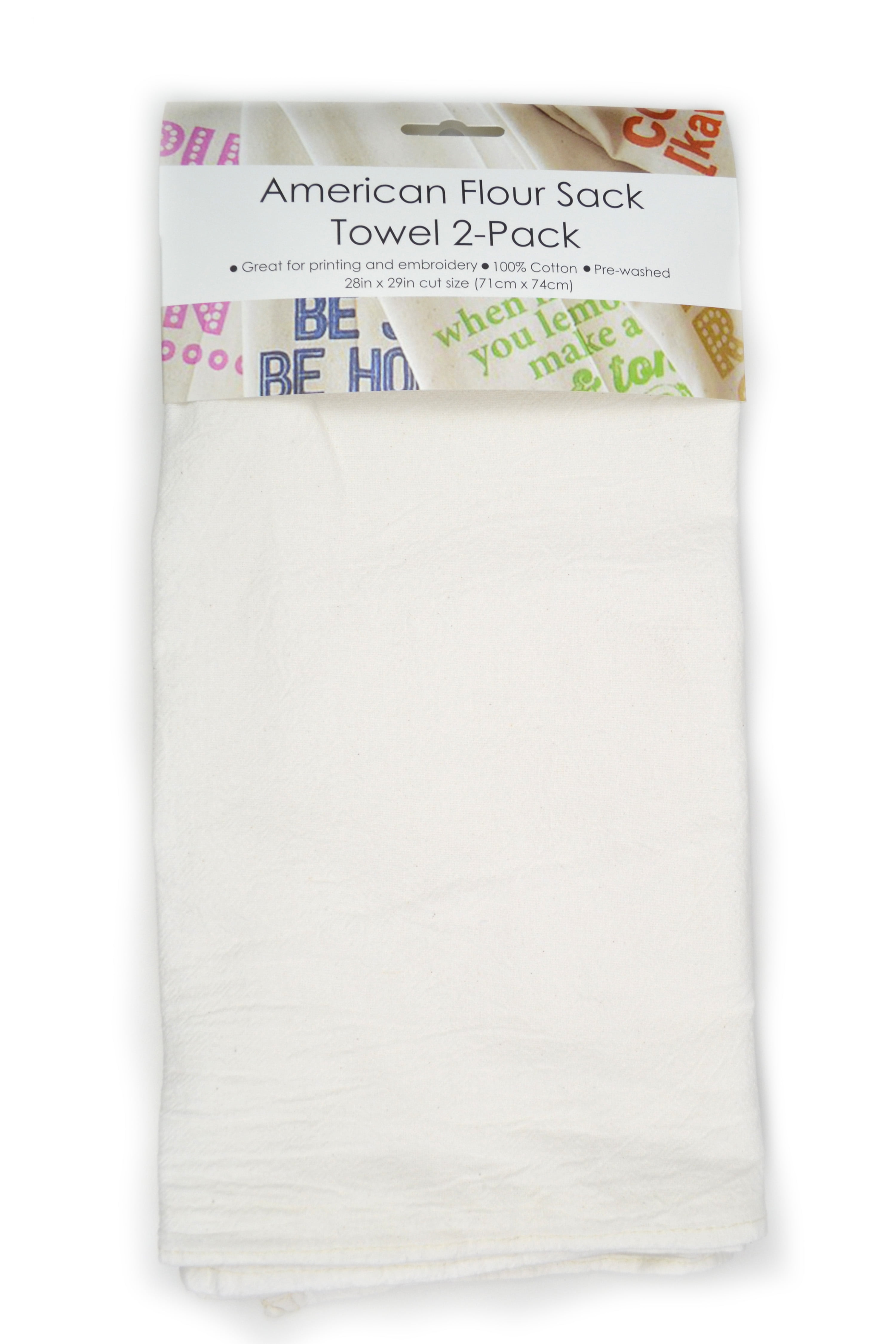 Craft Basics Irregular Natural Flour Sack Towel - 18 x 22