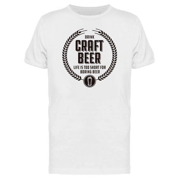 Craft Beer Badge T-Shirt Men -Image by Shutterstock, Male 3X-Large