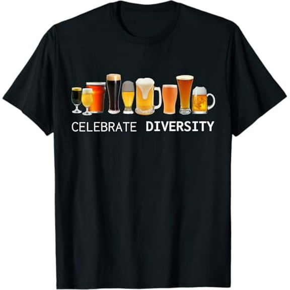 Craft Beer Drinking Celebrate Diversity Beer T-Shirt