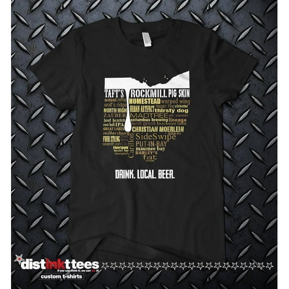 Craft Beer Lover Gift, Typography Print, Christmas Gifts, Black Medium