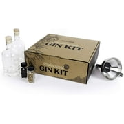 Craft a Brew | Botanical Gin Kit  | Includes two 375mL Glass Bottles |  Transform Vodka into Handcrafted Gin | DIY Home Brewing Set | Straining Funnel | Step-by-Step Instructions
