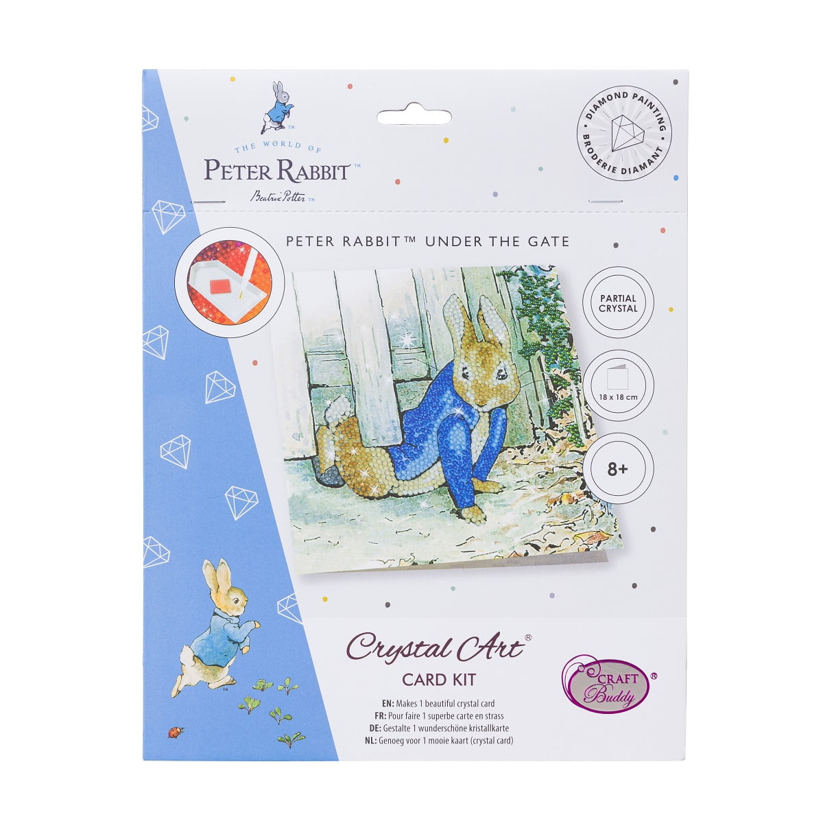 Craft Buddy 18cm DIY Crystal Art / Diamond Painting Card Kit