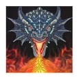 thumbnail image 1 of Craft Buddy 18cm DIY Crystal Art / Diamond Painting Card Kit - Dragon Fire Head, 1 of 4