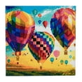 thumbnail image 1 of Craft Buddy Crystal Art / Diamond Painting 30cm x 30cm Picture Kit on Wood Frame - Hot Air Balloons, 1 of 4