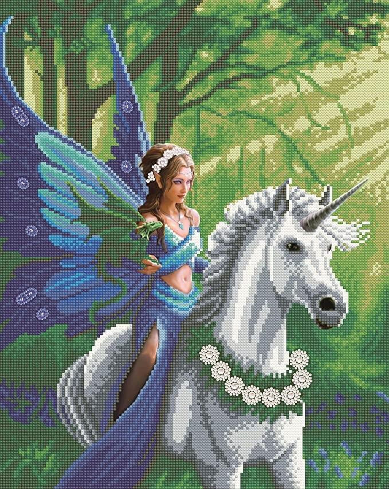 Craft Buddy Crystal Art / Diamond Painting 40cm x 50cm Picture Kit on Wood  Frame - Howling Wolf Club - Full Crystal 