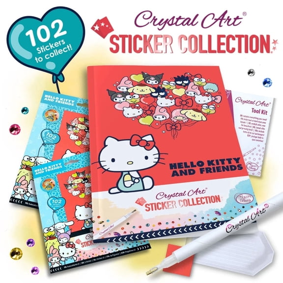 Craft Buddy Hello Kitty & Friends Crystal Art Starter Pack